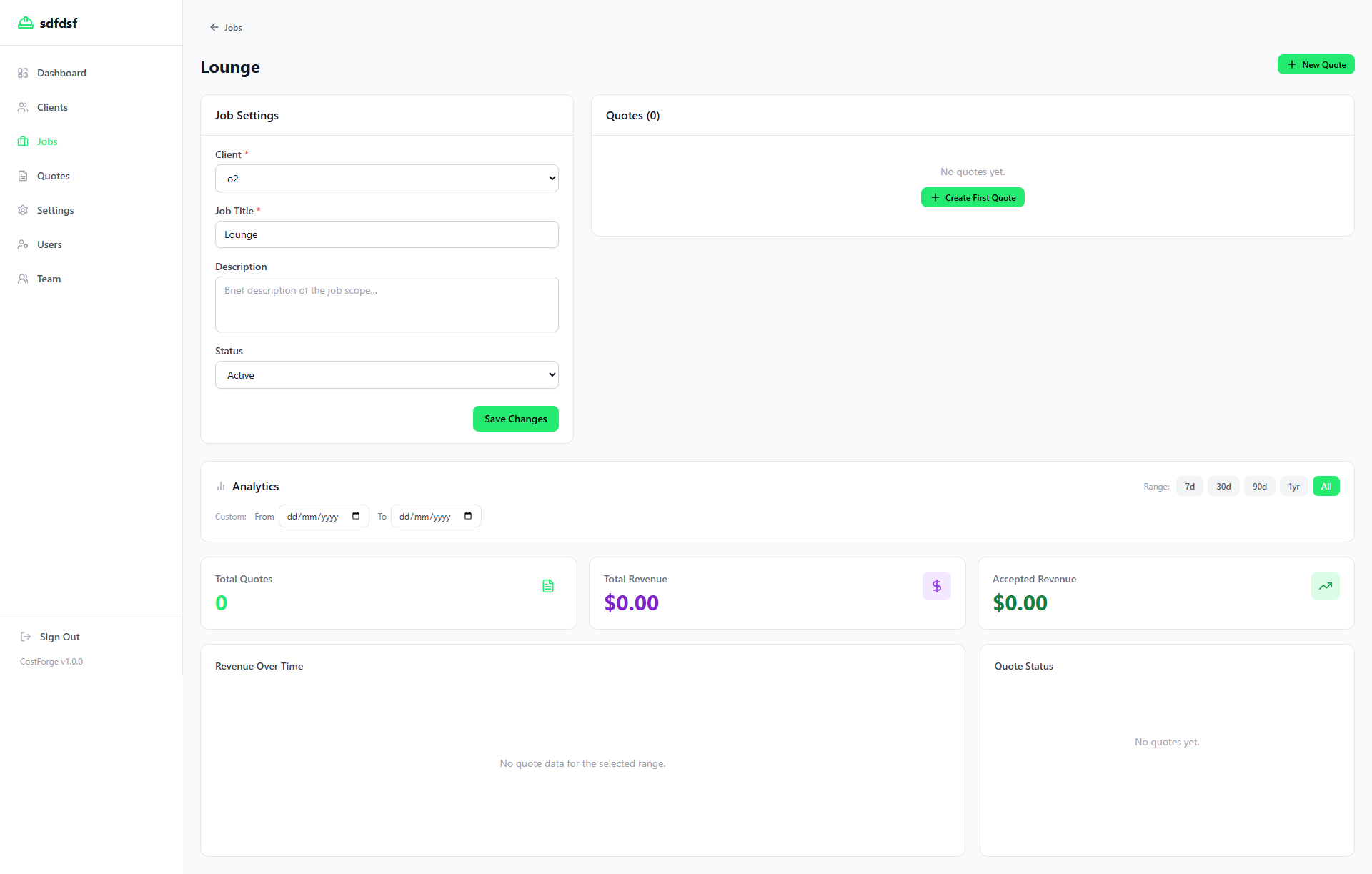 A branded quote your clients will trust